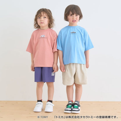 日本童裝 b・R# x Tomica 防污系列 速乾系列 防UV 2Way 前後兩著 印花上衣 90-130cm 男童款 夏季 TOPS