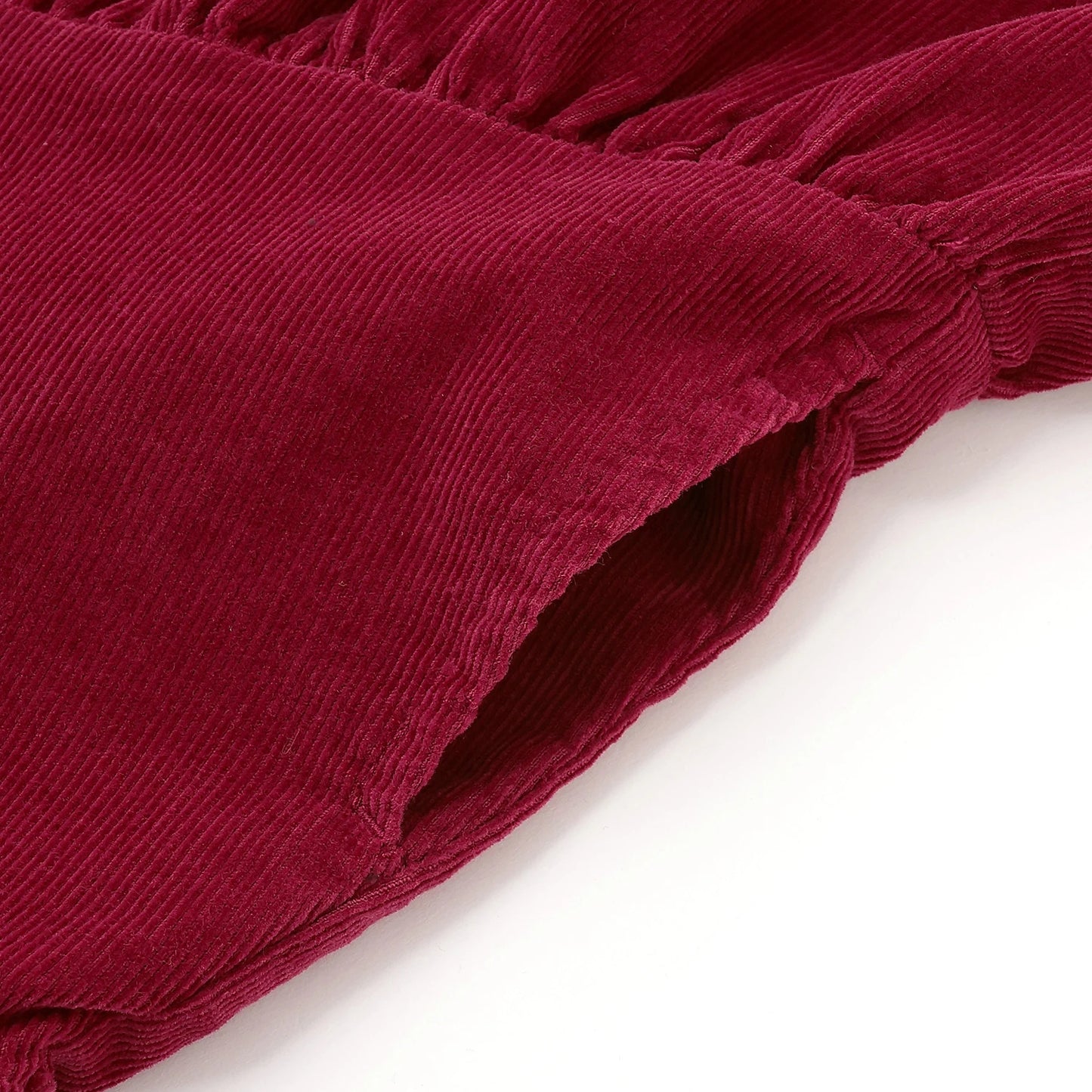 日本童裝 pe#main x Disney 燈芯絨連身裙 80-130cm 女童款 秋季 DRESSES 聖誕紅/新年紅