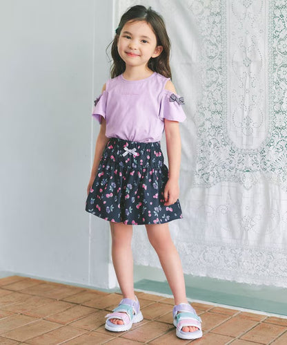 日本童裝 aF#a325 水果印花裙褲 100-150cm 女童款 夏季 PANTS