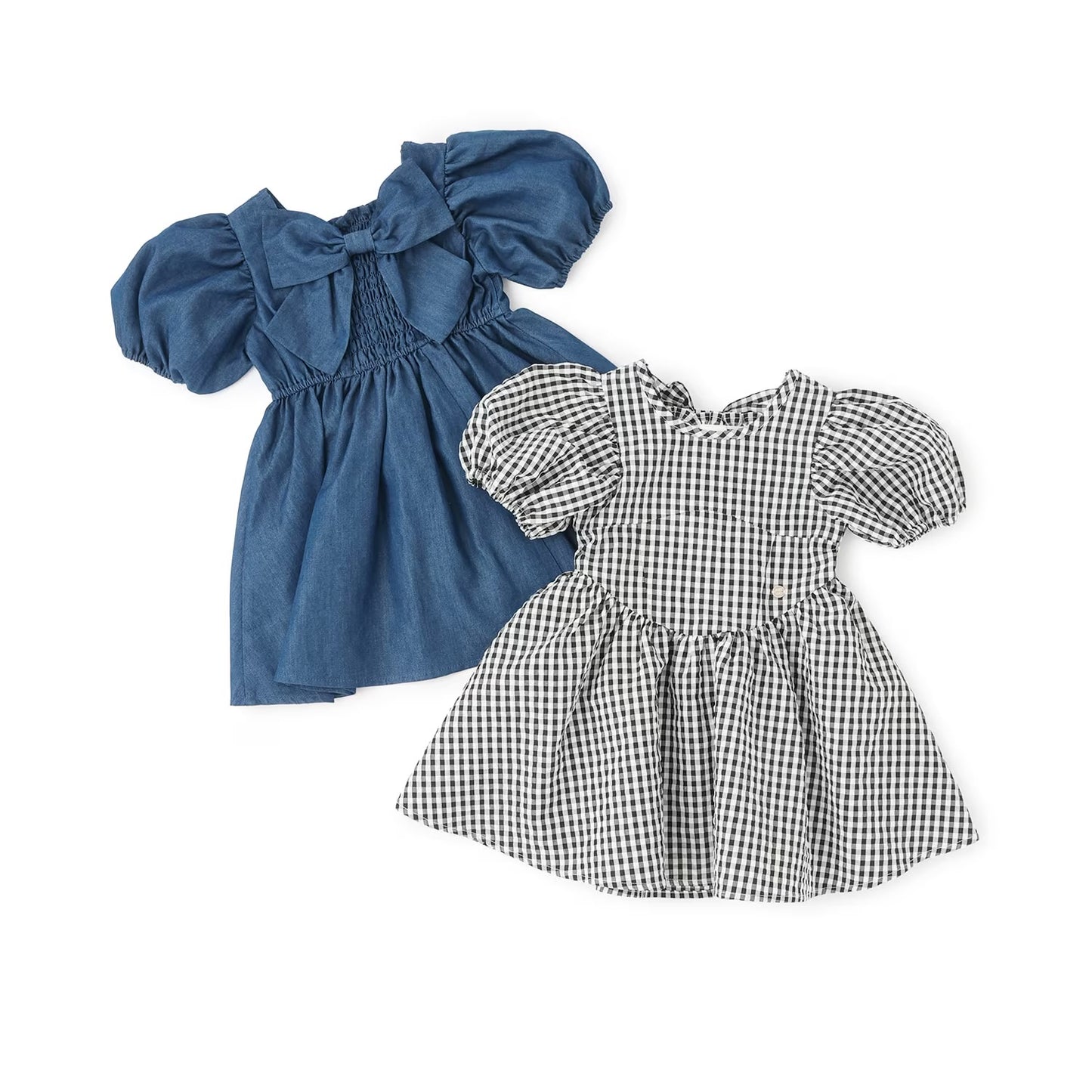 日本童裝 pe#main 泡泡袖連身裙 80-130cm 女童款 夏季 DRESSES