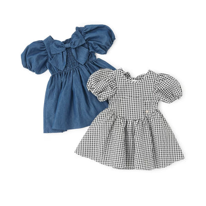 日本童裝 pe#main 泡泡袖連身裙 80-130cm 女童款 夏季 DRESSES