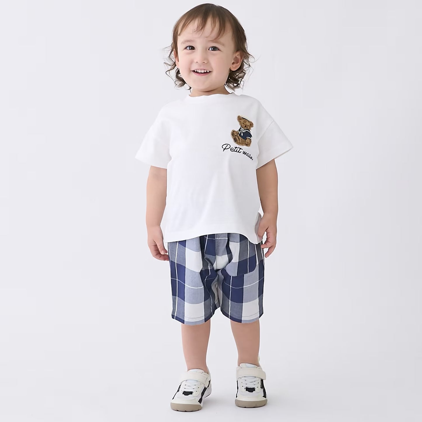 日本童裝 pe#main 熊仔刺繡上衣 80-130cm 男童款/女童款 夏季 TOPS