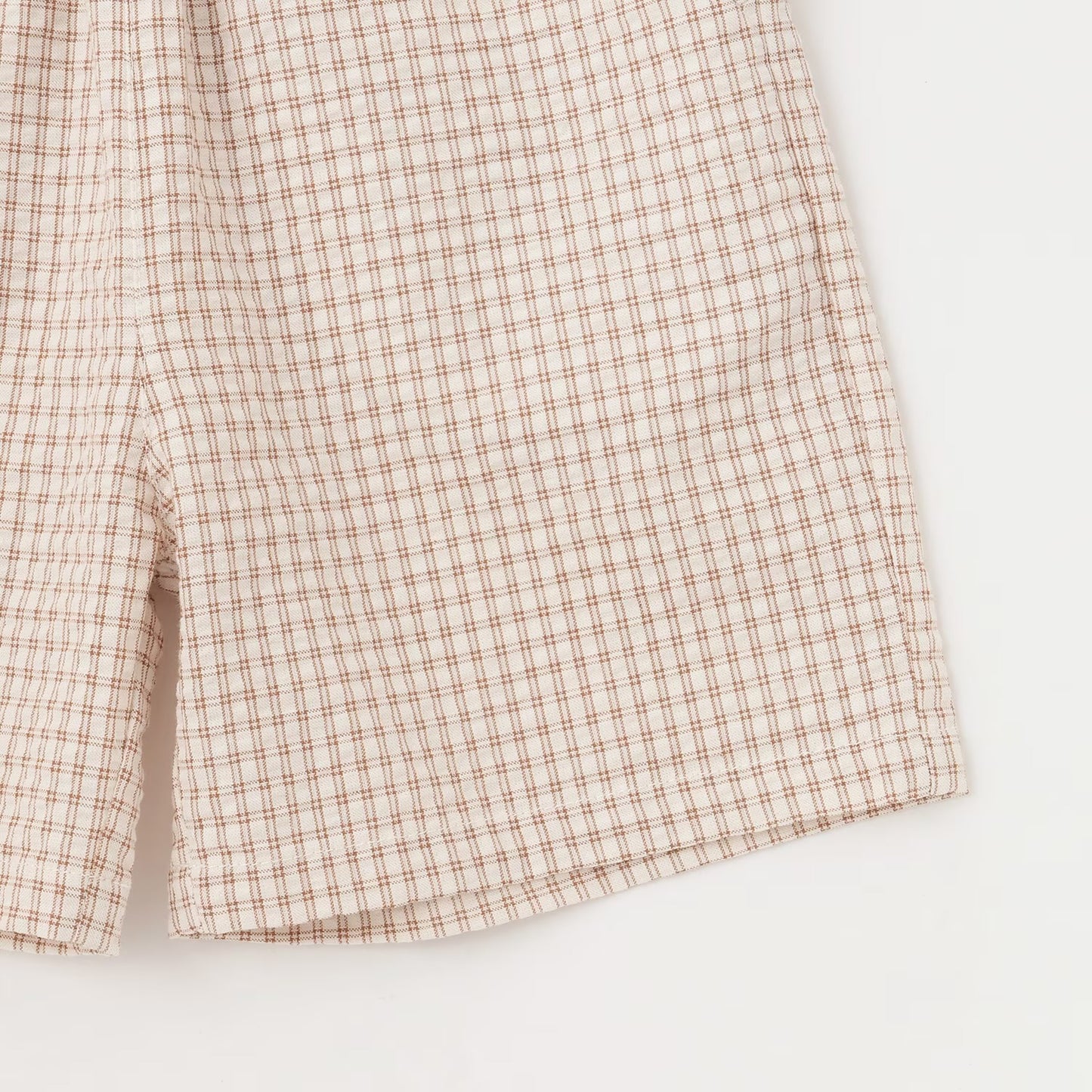 日本童裝 pe#main 格子布帛兩件套裝 80-130cm 男童款 夏季 TOPS PANTS