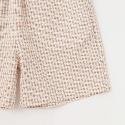 日本童裝 pe#main 格子布帛兩件套裝 80-130cm 男童款 夏季 TOPS PANTS