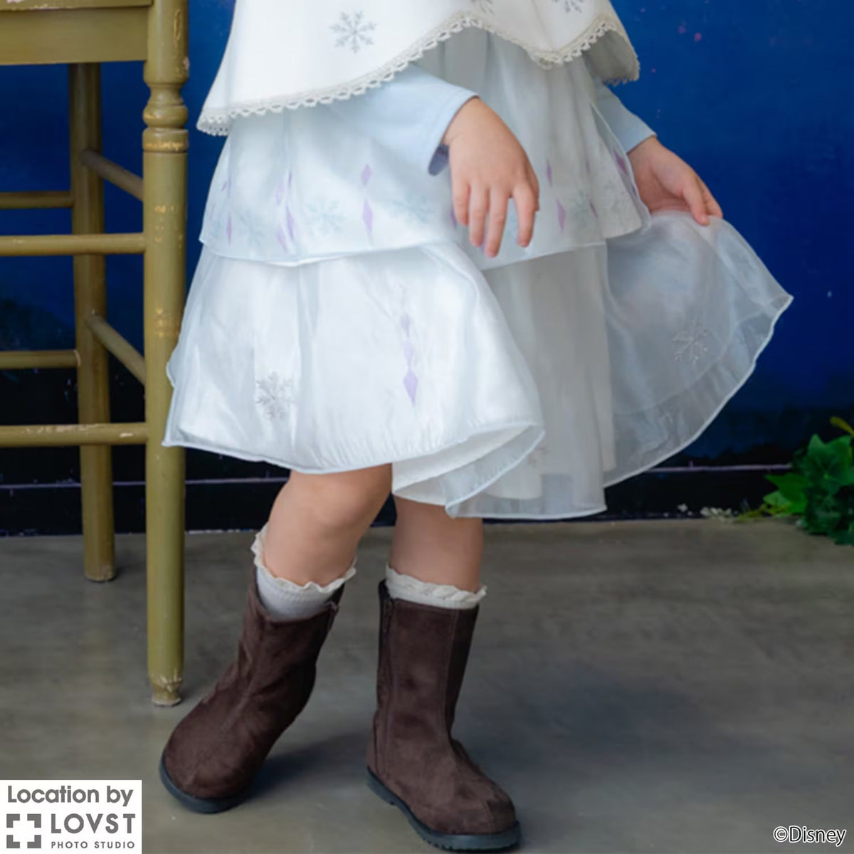 日本童裝 pe#main x Disney Princess 公主網紗短裙 80-130cm 女童款 秋季 SKIRTS
