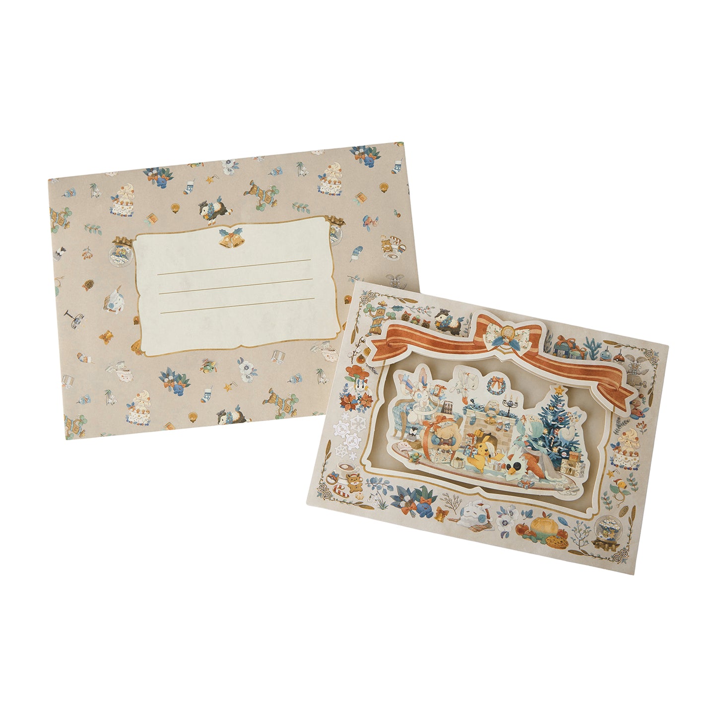 日本直送 限定版 祝福留言卡 Pokémon Holiday Blessings Christmas聖誕快樂特輯