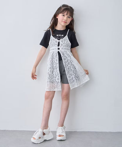 日本童裝 aF#a325 上衣及吊帶蕾絲裙 110-160cm 女童款 夏季 TOPS DRESSES