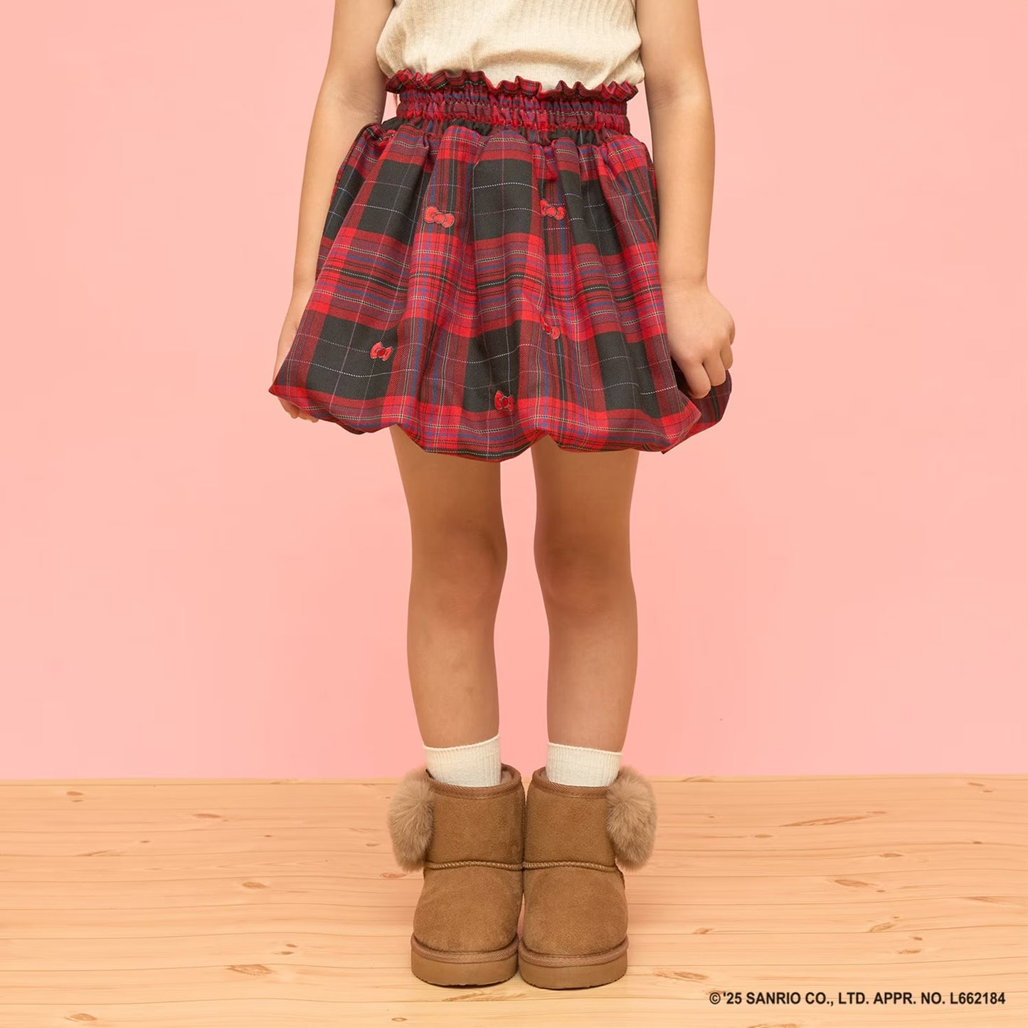 日本童裝 Ly# mine x Sanrio 4Way 前後兩著 可變上衣 可變短裙 100-140cm 女童款 冬季 TOPS SKIRTS