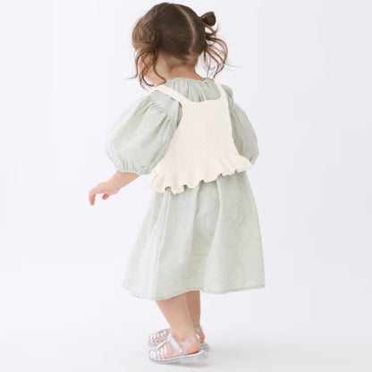 日本童裝 pe#main 針織吊帶及蕾絲連身裙套裝 80-130cm 女童款 夏季 TOPS DRESSES