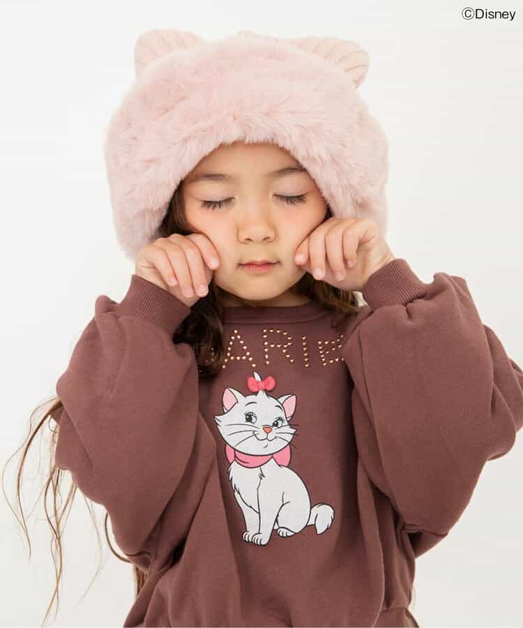 日本童裝 BREEZE x Disney Marie 拼紗衛衣 90-140cm 女童款 冬季 Tops