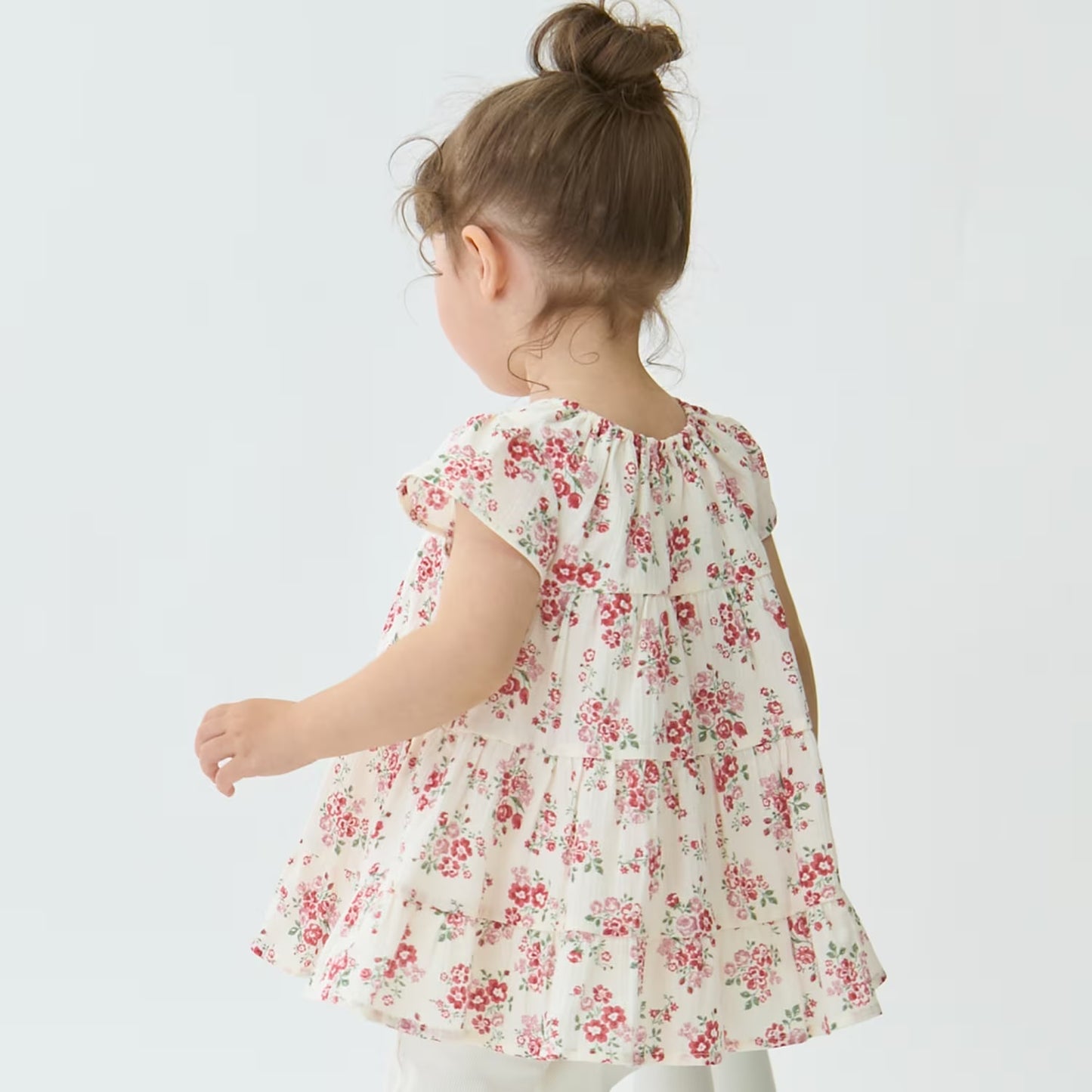 日本童裝 pe#main 接觸冷感 楊柳裙邊長衫 80-130cm 女童款 夏季 TOPS