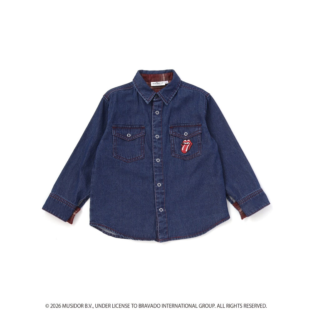 日本童裝 Slap Slip x The Rolling Stones 牛仔外套 90-130cm 男童款/女童款 秋季 OUTERWEAR 其他品牌童裝