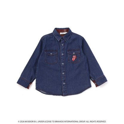 日本童裝 Slap Slip x The Rolling Stones 牛仔外套 90-130cm 男童款/女童款 秋季 OUTERWEAR 其他品牌童裝