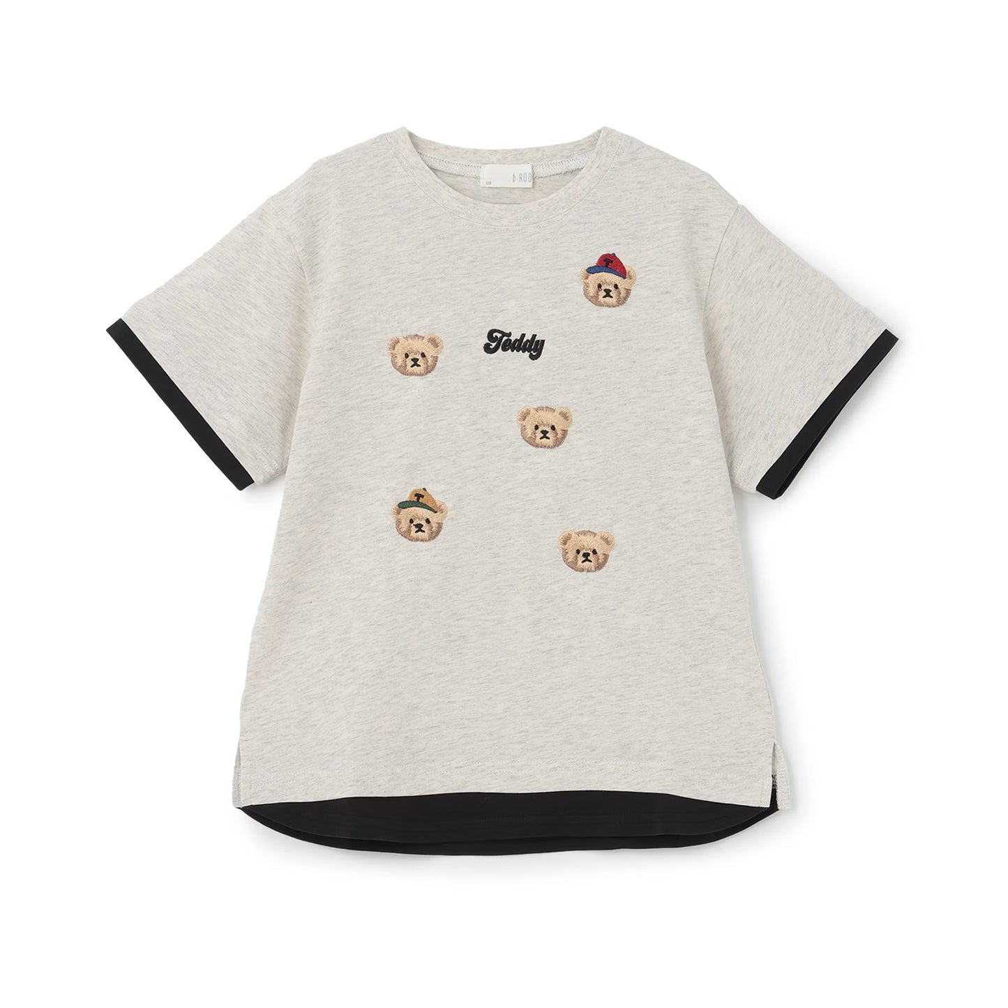 日本童裝 b・R# 假兩件刺繡圖案上衣 90-140cm 男童款 夏季 TOPS
