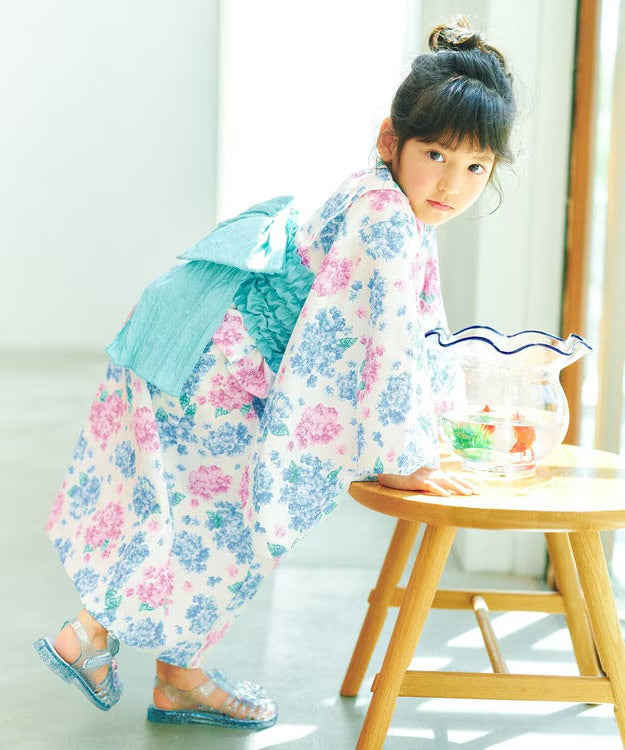 日本童裝 aF#a325 2Way 日本浴衣3件套裝 日本和服 110-140cm 女童款 夏季 OUTERWEAR DRESSES 日本夏祭慶典特輯
