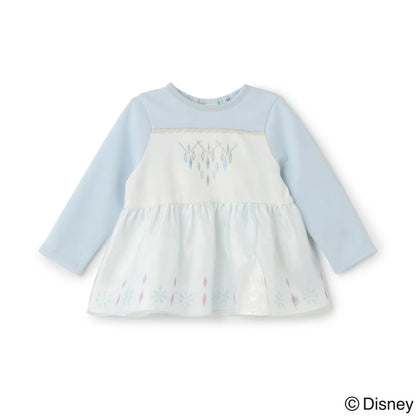 日本童裝 pe#main x Disney Princess 公主印花束腰上衣 90-130cm 女童款 秋季 TOPS