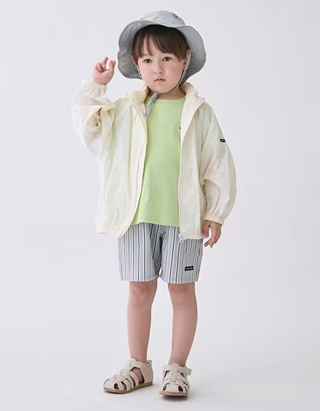 日本童裝 pe#main 薄外套連收納袋 80-130cm 男童款 夏季 OUTERWEAR