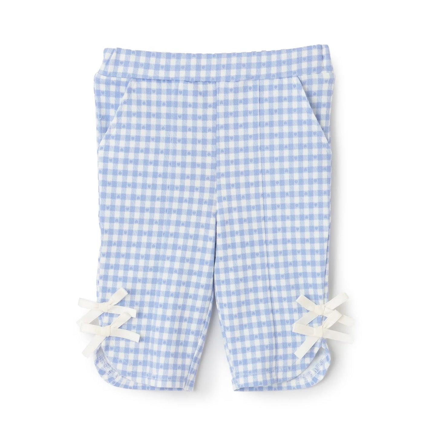 日本童裝 pe#main 防污系列 七分長蝴蝶結短褲 80-130cm 女童款 夏季 PANTS