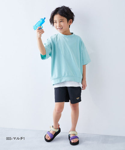 Japanese children's clothing dev!rock waterproof series stand collar thin jacket 100-160cm boys/girls spring and summer outerwear