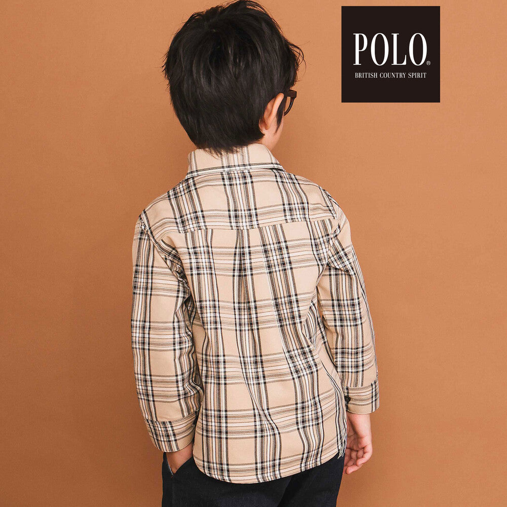 日本童裝  SLAP SLIP x POLO BCS 襯衫 80-130cm 男童款 秋季 TOPS 面試/宴會/表演