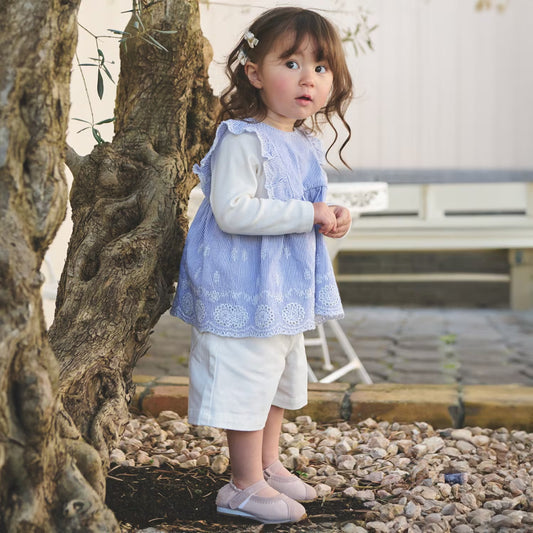 日本童裝 pe#main 寬鬆牛仔短褲 90-130cm 女童款 夏季 PANTS