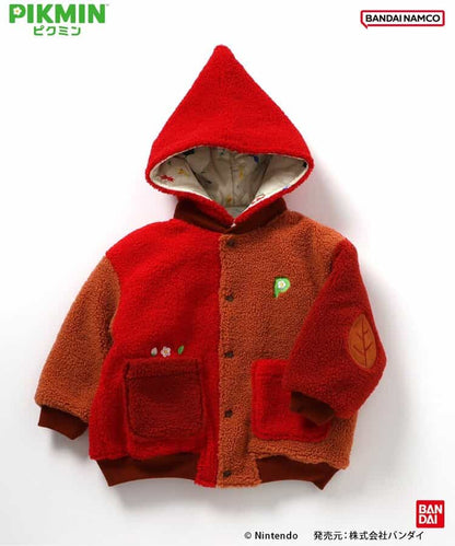 日本童裝 BREEZE x Pikmin 2Way 雙面兩著 夾棉外套 80-140cm 男童款/女童款 冬季 (適合初秋、香港平均溫度、寒冷天氣）OUTERWEAR 