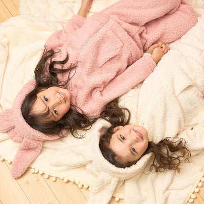 日本童裝 Ly# mine 毛毛睡衣套裝 100-150cm 女童款 冬季 TOPS PANTS 睡衣系列