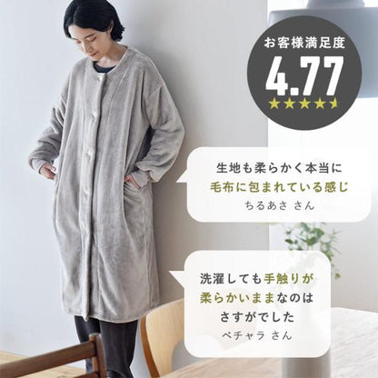 日本直送 超細纖維絨毛長袖睡袋/家居服 Free Size/150-160cm 親子裝 大人款/青少年款 秋冬季 睡袋系列