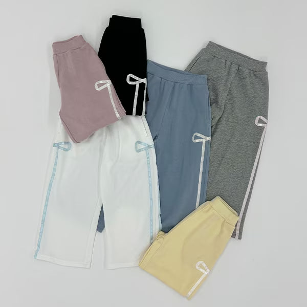 日本童裝 Ly# mine 蝴蝶結闊腿褲 100-150cm 女童款 秋季 PANTS