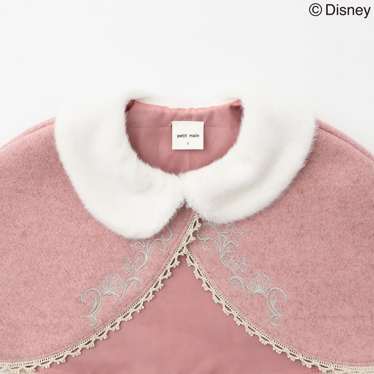 日本童裝 pe#main x Disney Princess 公主披風 80-130cm 女童款 秋季 OUTERWEAR