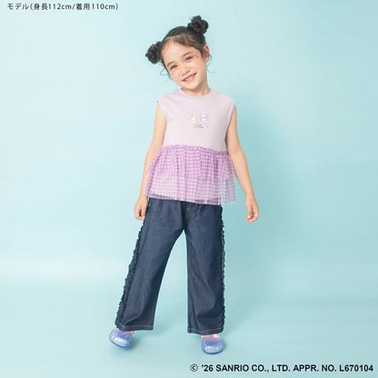 日本童裝 Branshes x Sanrio 荷葉邊層疊上衣 90-130cm 女童款 夏季 TOPS