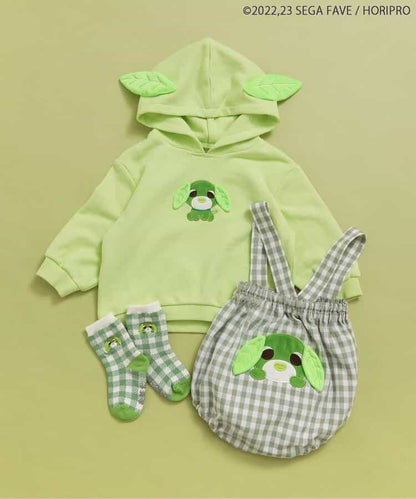 日本童裝 apres les cours x 茶犬 吊帶包屁褲 70-80cm 男童款/女童款 冬季 Jumpsuit