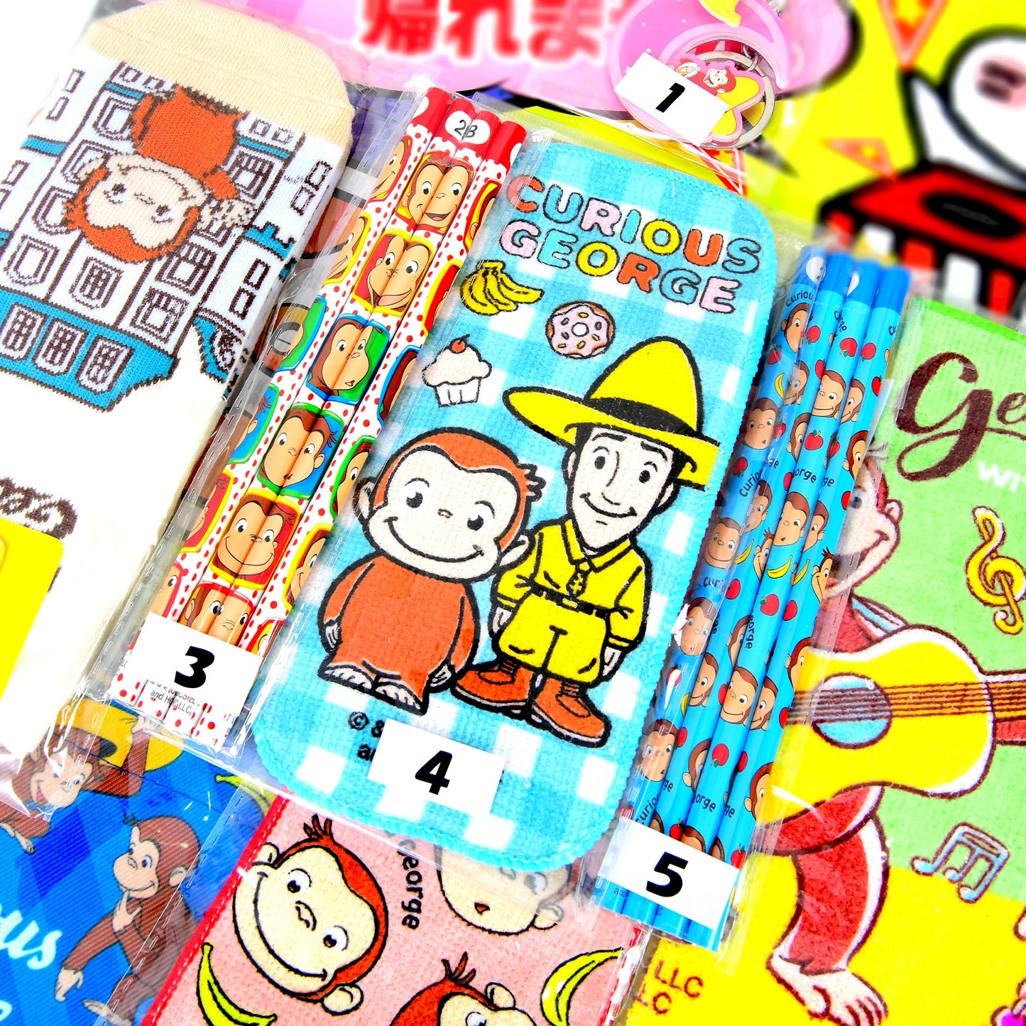 ‼️3/9晚上12點截單‼️日本直送 Curious George系列 40人分 Party 抽獎箱/抽獎板
