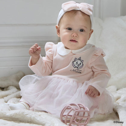 日本童裝 pe#main x Disney 拼接網紗連衣 70-80cm 女童款 初生嬰兒 秋季 Jumpsuit