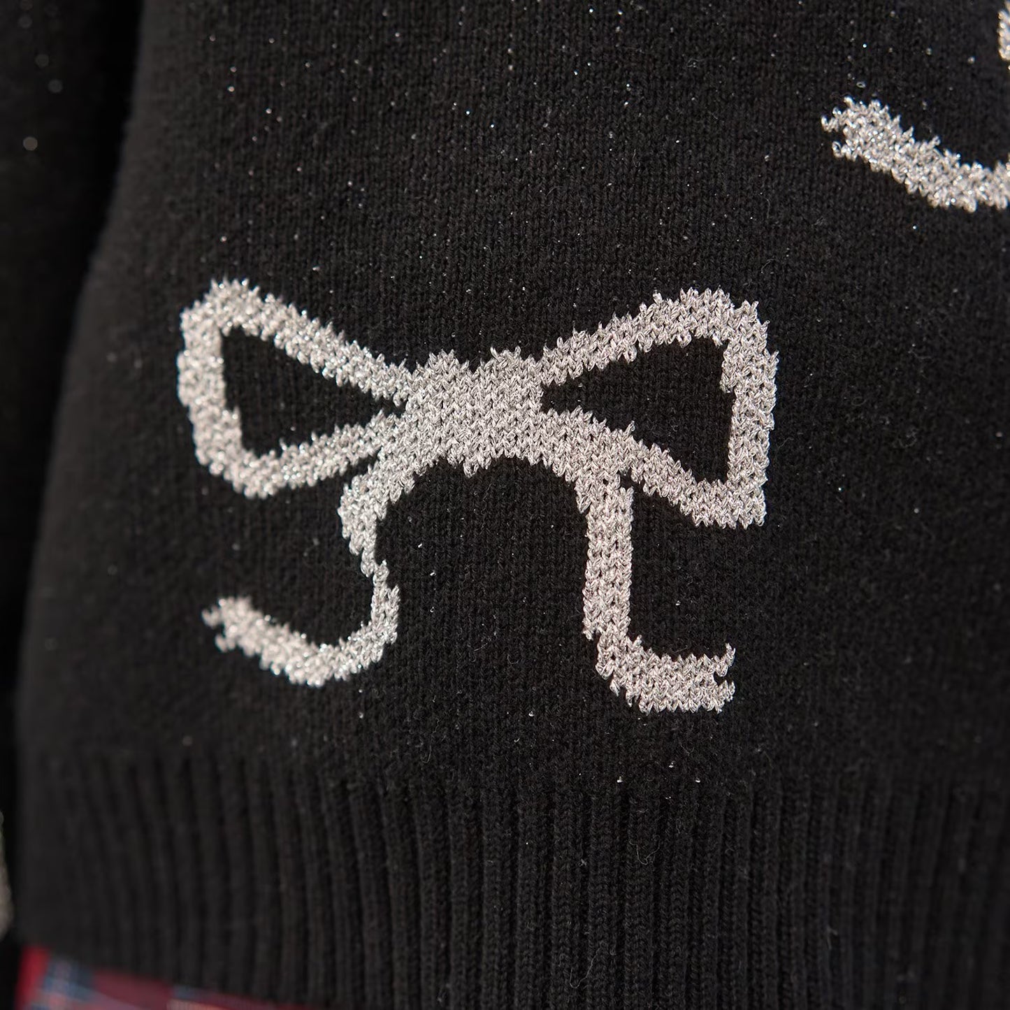 日本童裝 Ly# mine 閃閃蝴蝶結針織毛衣 110-140cm 女童款 冬季 TOPS