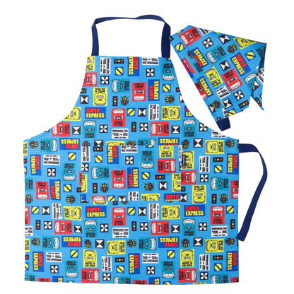 Moujonjon Kids Foret JR Shinkansen apron headscarf set direct from Japan Other series Railway series 