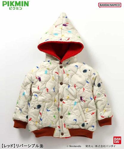 日本童裝 BREEZE x Pikmin 2Way 雙面兩著 夾棉外套 80-140cm 男童款/女童款 冬季 (適合初秋、香港平均溫度、寒冷天氣）OUTERWEAR 