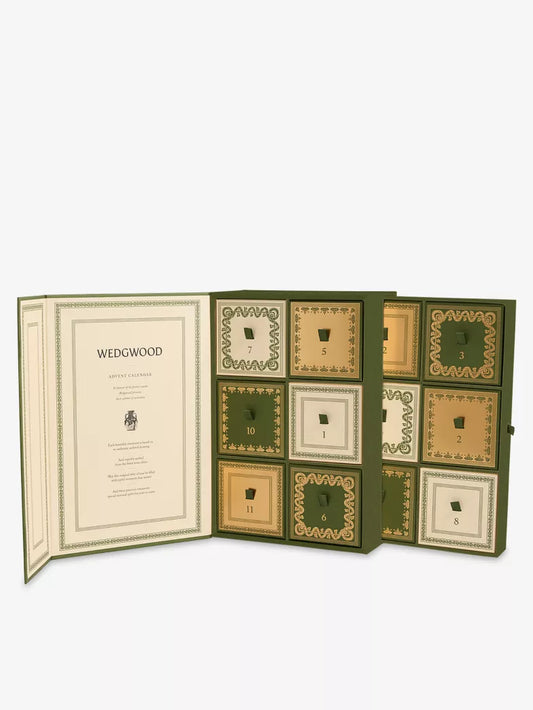 日英美直送 WEDGWOOD Festive Archive Icons 12-Piece Advent Calendar 骨瓷聖誕樹掛飾 聖誕倒數日曆 大人款 聖誕快樂特輯 不參與$900免運 滿$900可加$25免運到順豐站/智能櫃 Christmas Advent Calendars 2026