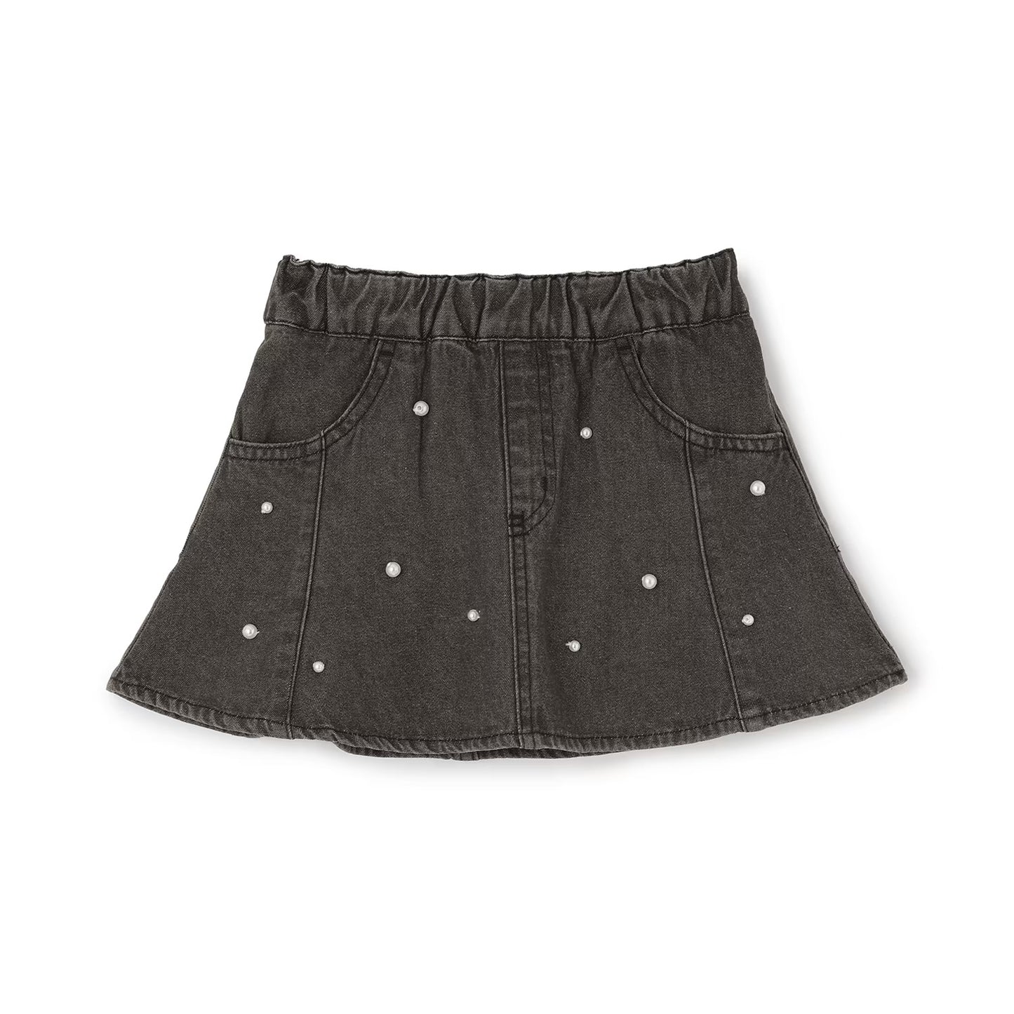 日本童裝 pe#main 珍珠牛仔短裙 80-130cm 女童款 夏季 SKIRTS