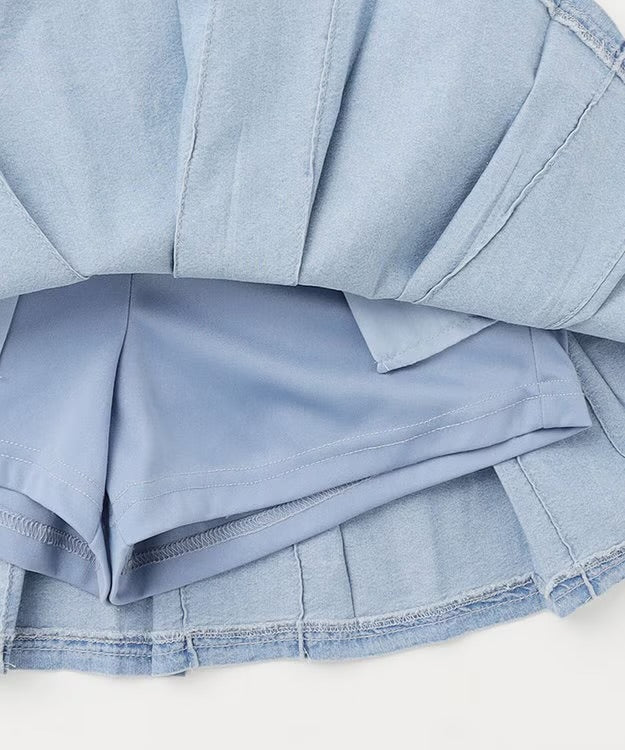 日本童裝 aF#a325 百摺短裙 110-160cm 女童款 夏季 SKIRTS