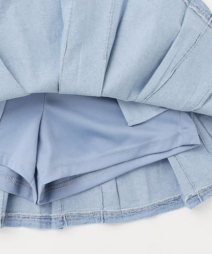 日本童裝 aF#a325 百摺短裙 110-160cm 女童款 夏季 SKIRTS