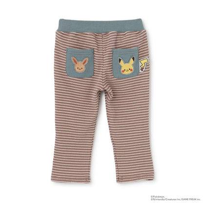 日本童裝 pe#main x【monpoke】休閒羅紋長褲 80-120cm 男童款/女童款 秋季 PANTS