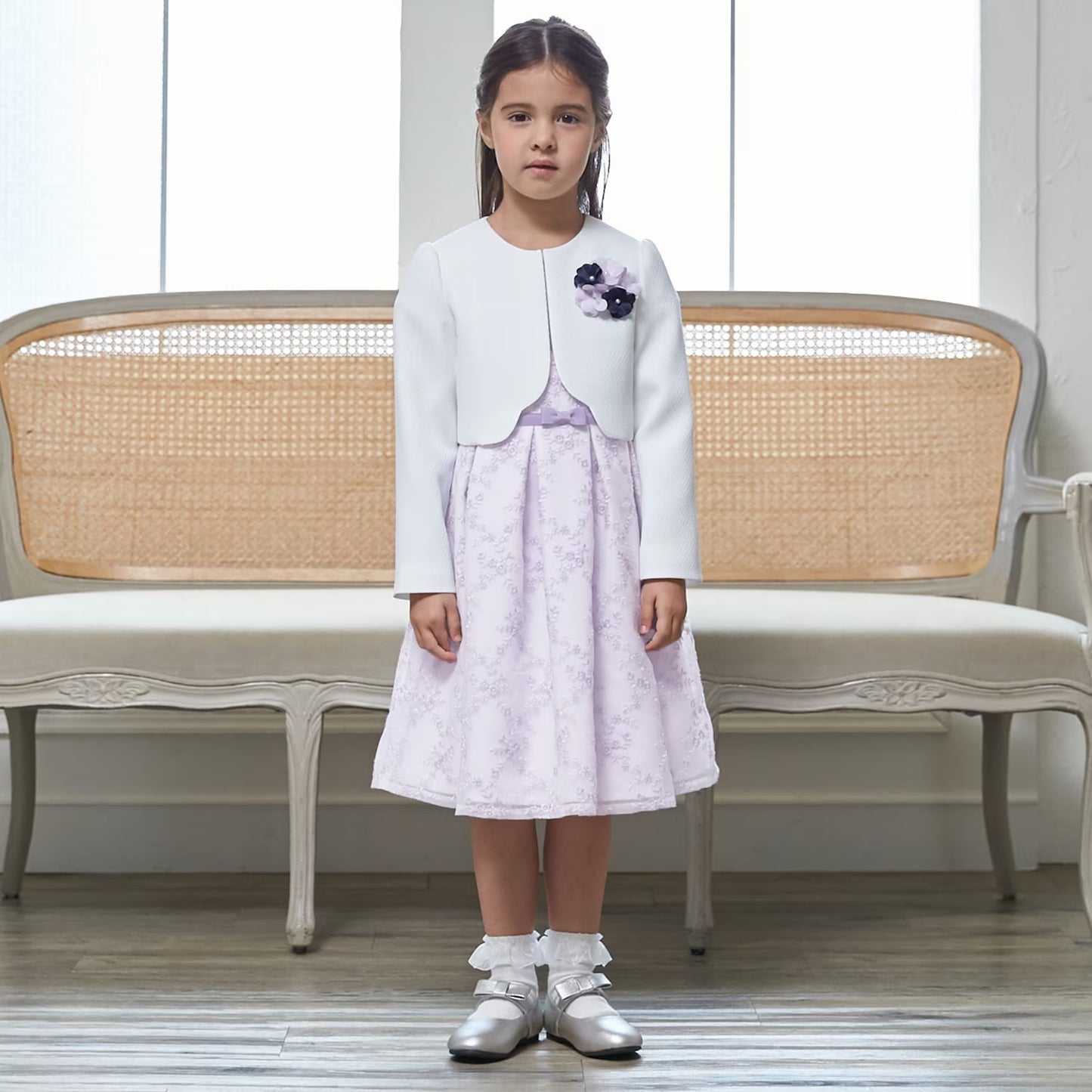 日本童裝 pe#main 禮服兩件套裝 110-130cm 女童款 冬季 OUTERWEAR DRESSES 面試/宴會/表演