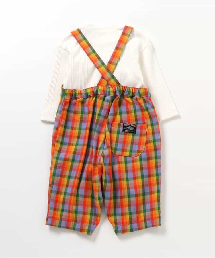 日本童裝 BREEZE 上衣及格仔連衣 80cm 男童款 初生嬰兒 冬季 Jumpsuit Christmas 聖誕快樂特輯 聖誕服裝/飾物配件 聖誕紅/新年紅