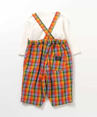 日本童裝 BREEZE 上衣及格仔連衣 80cm 男童款 初生嬰兒 冬季 Jumpsuit Christmas 聖誕快樂特輯 聖誕服裝/飾物配件 聖誕紅/新年紅