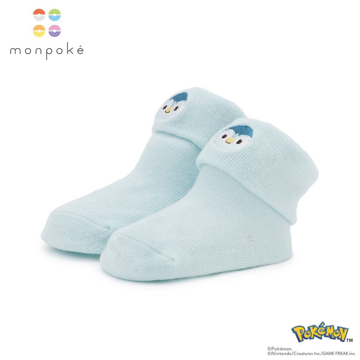 日本直送 pe#main x【monpoke】襪一對 9-13cm 初生嬰兒 襪系列