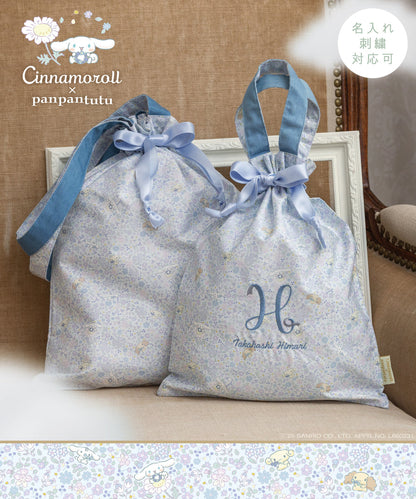 日本童裝 panpantutu x Sanrio Cinnamoroll 可繡名 抽繩袋 M-L 包系列 其他品牌