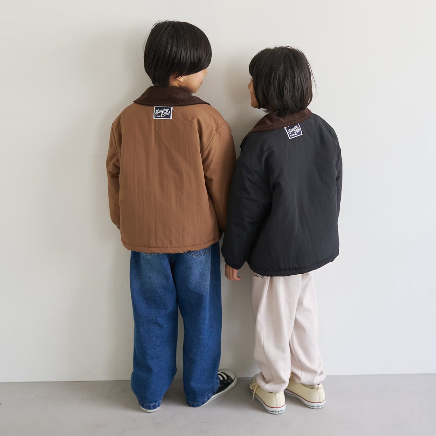 日本童裝 b・R# 燈芯絨領絎縫夾棉外套 100-140cm 男童款 冬季 (適合香港平均溫度、寒冷天氣、溫度低天氣）OUTERWEAR 【日本預售：2026年9月中旬】