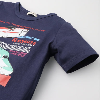 Moujonjon JR Shinkansen Pajamas (90-140cm) for Boys (Japanese Children's Clothing) Summer Pajamas (Railway Series) 