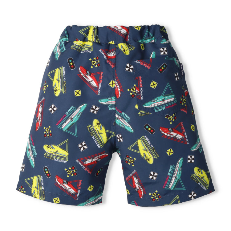 Japanese Moujonjon JR Shinkansen UV-proof Beach Pants 90-130cm Boys' Summer Swimsuit Special Railway Series 